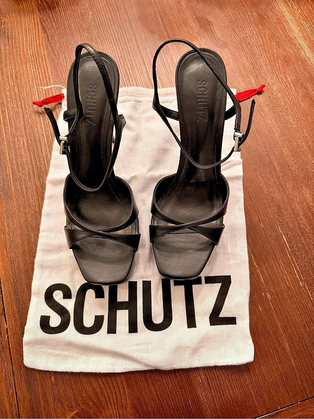 SCHUTZ Maxine Strappy Heels in Black US 9B NWT